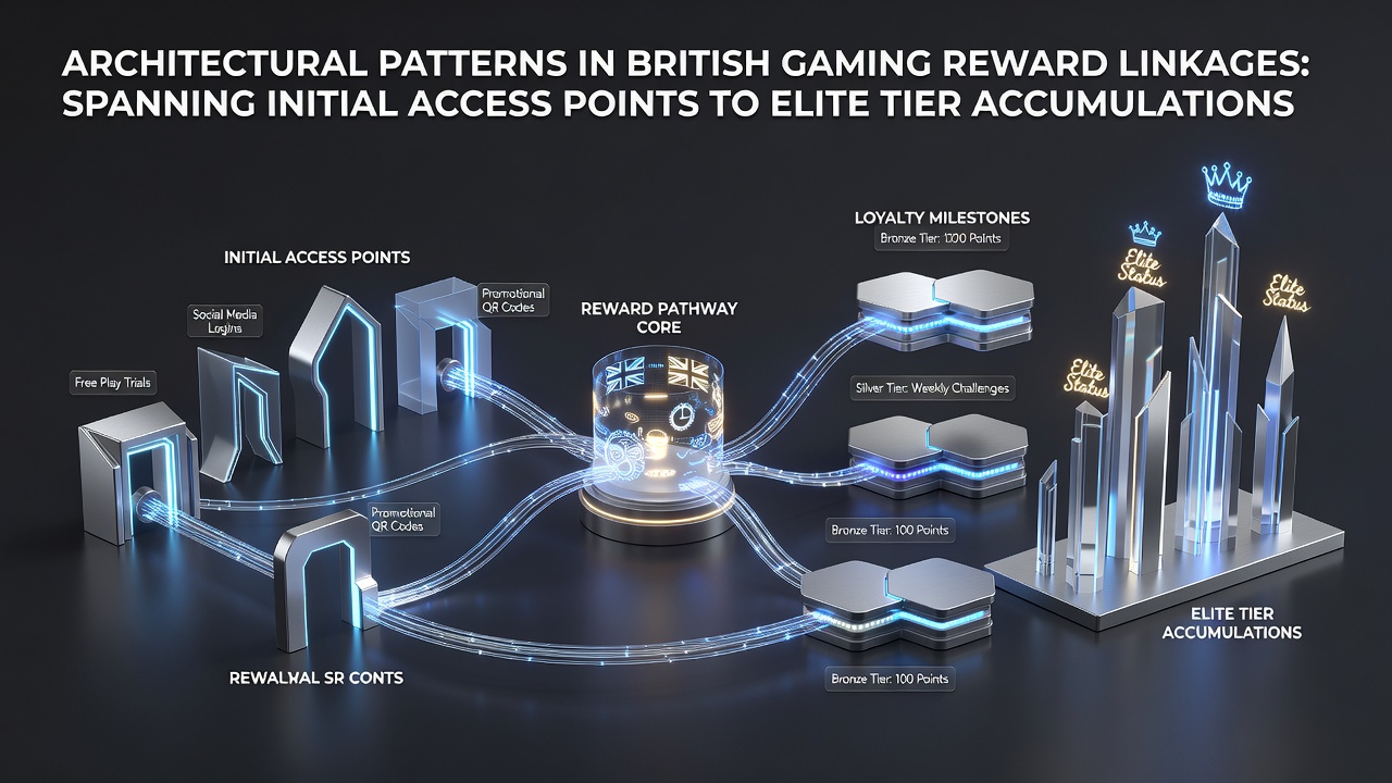 Diagram showing layered reward architecture from entry-level bonuses to VIP tiers in UK gaming platforms
