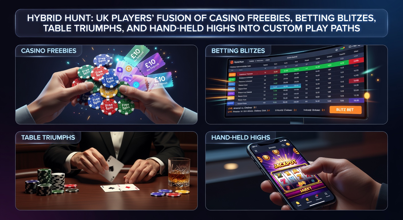 UK players charting custom gaming paths that blend casino freebies, rapid sports bets, table game wins, and mobile thrills