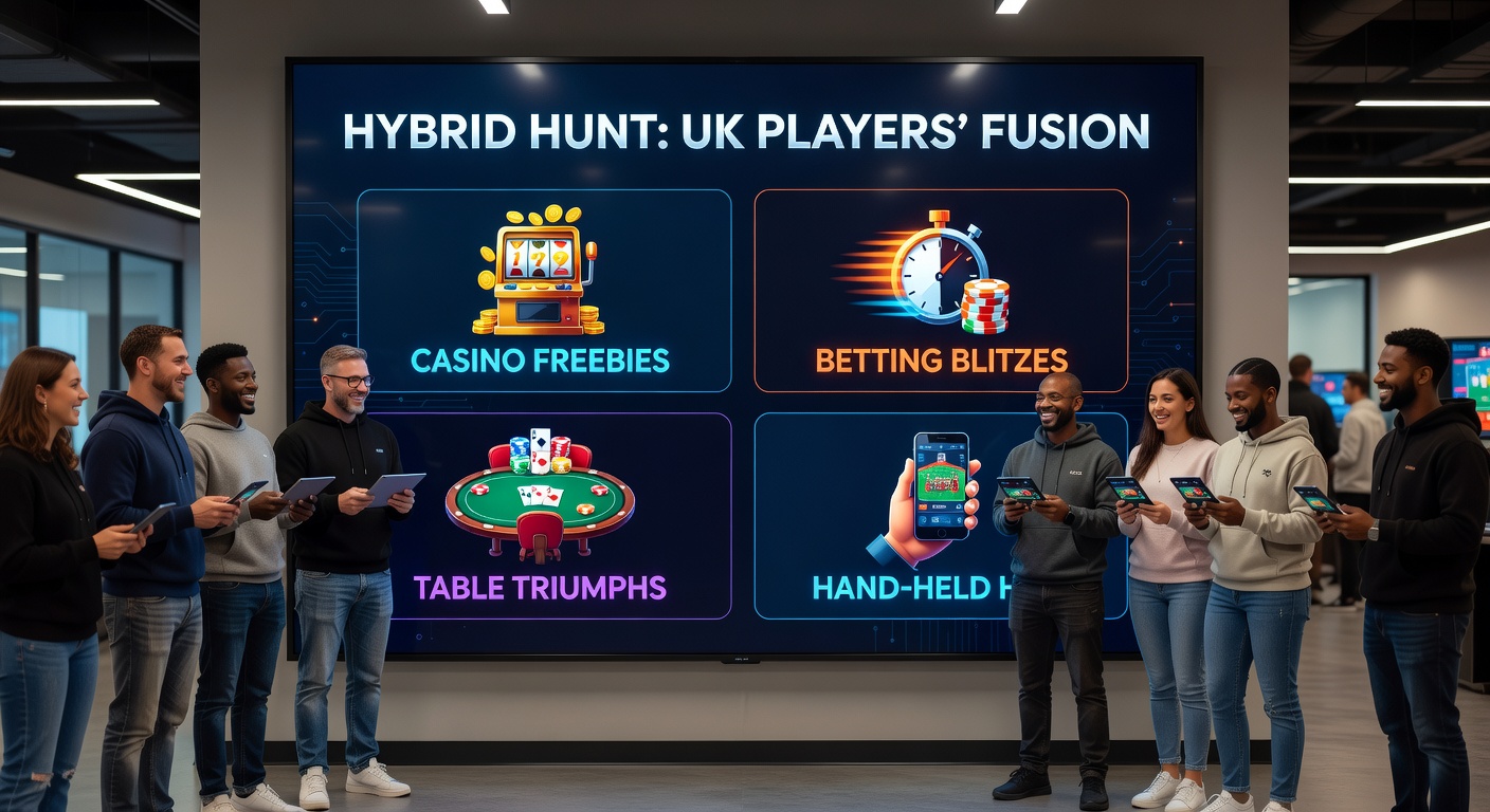 Dynamic fusion of betting screens, table games, mobile interfaces, and casino spins in a player's custom UK gaming path