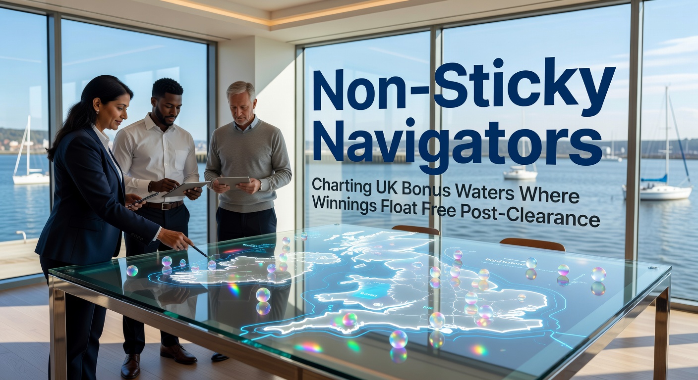 Visual map of non-sticky bonus paths in UK online gaming platforms, showing cash flow from deposit to free withdrawals
