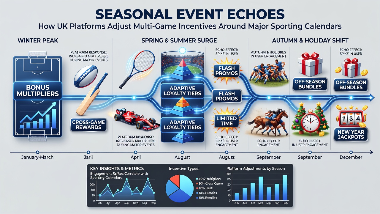 Seasonal calendar overlays showing how UK operators sync casino spins, sports bets, and poker entries around June events