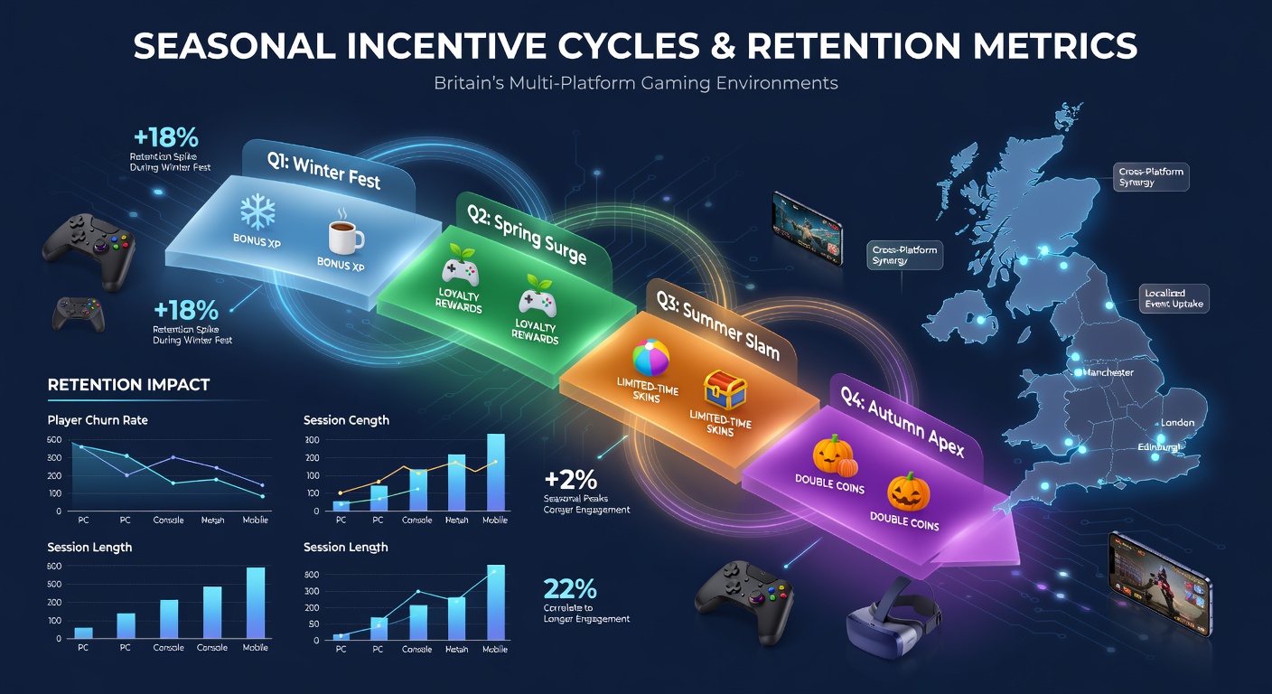Overview of seasonal gaming incentives across UK platforms including slots, sports betting, and poker tables