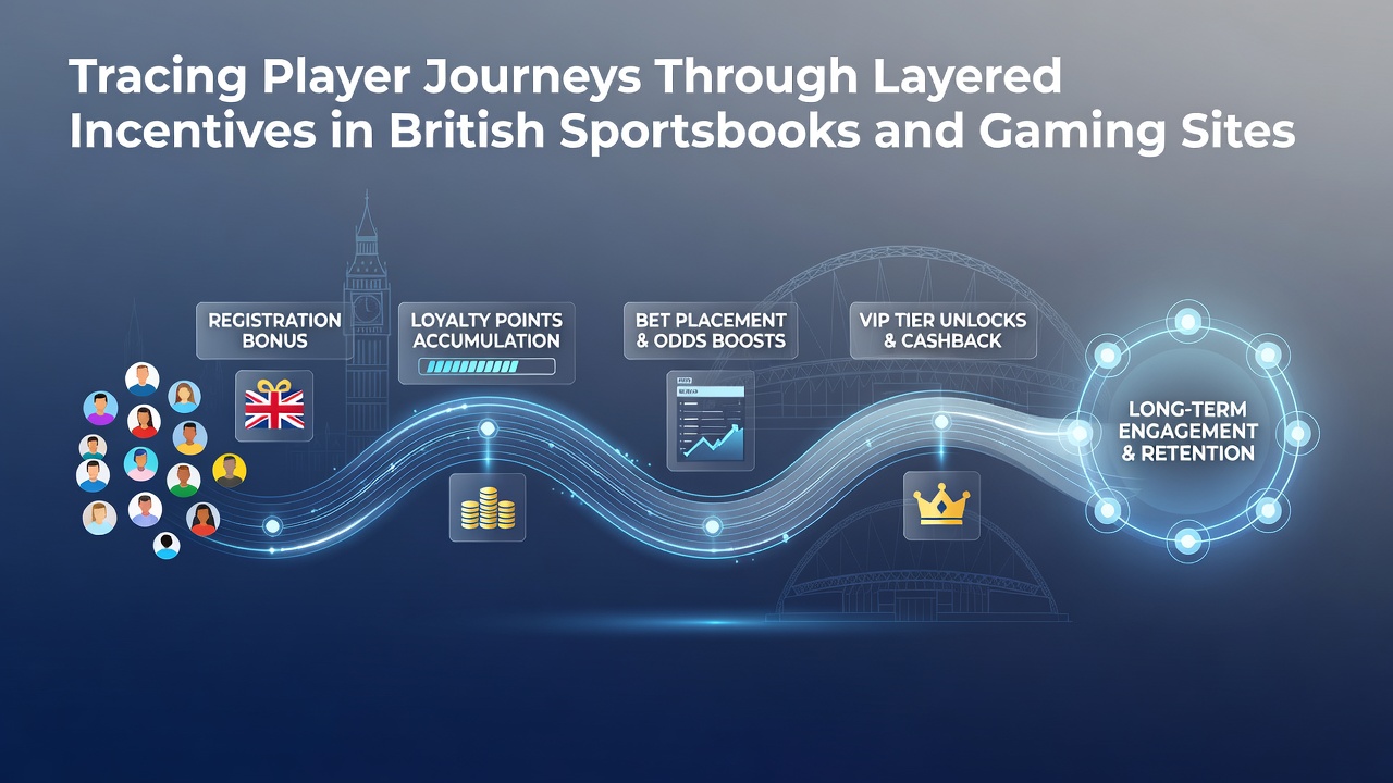 Visual representation of player progression paths across UK sportsbook and casino incentive layers